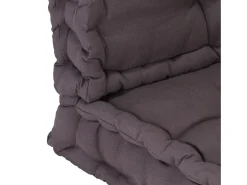 Discount Clicnbuy Cojines para muebles de palets 2 unidades algodón antracita Gris antracita