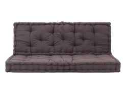 Cojines para muebles de palets 2 unidades algodón antracita ES403378 Gris antracita Hot