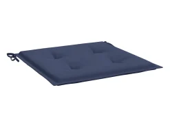 Clicnbuy Cojines para muebles palets 4 unidades tela marino 50x50x3 cm Azul