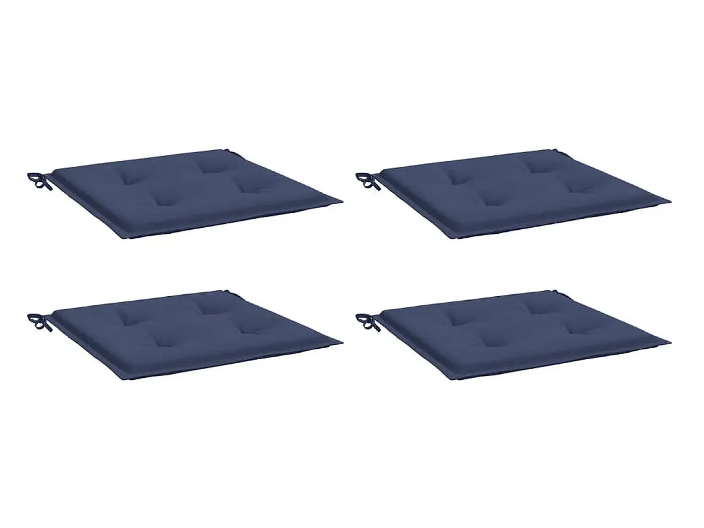 Clicnbuy Cojines para muebles palets 4 unidades tela marino 50x50x3 cm Azul