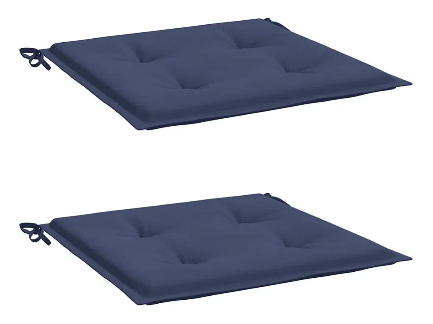 Clicnbuy Ropa De Casa-Cojines para muebles palets 2 unidades tela marino 40x40x3 cm Azul