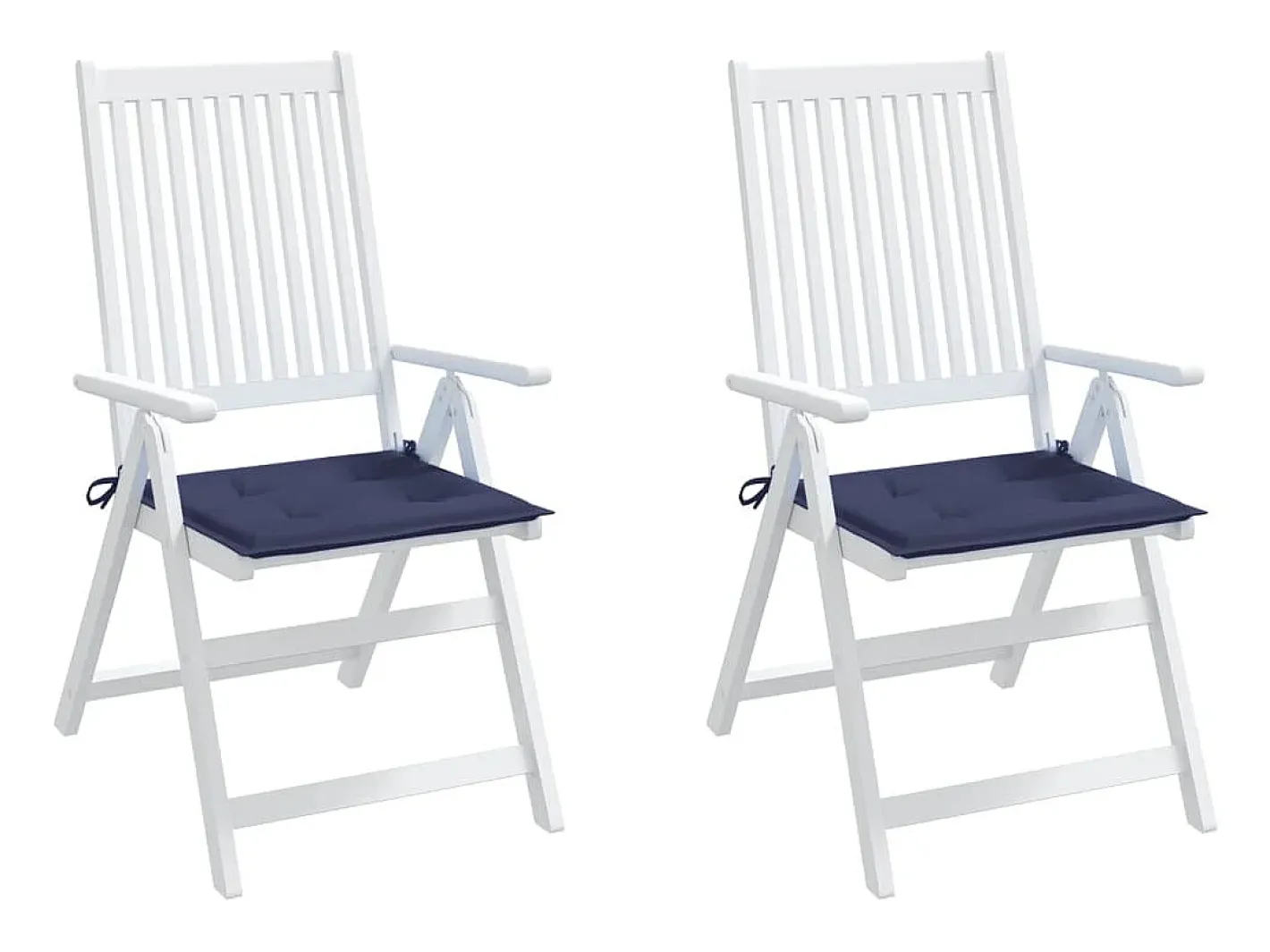 Clicnbuy Ropa De Casa-Cojines para muebles palets 2 unidades tela marino 40x40x3 cm Azul