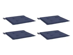 Ropa De Casa-Cojines para muebles palets 4 uds tela marino 40x40x3 cm ES535420 Azul