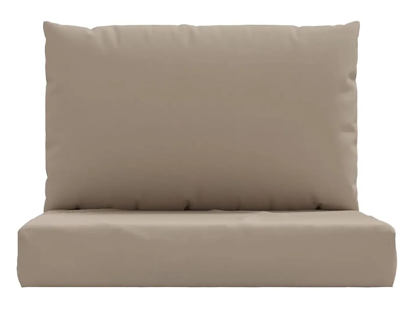 Clicnbuy Cojines para palets 2 unidades tela Oxford gris taupé Topo Best