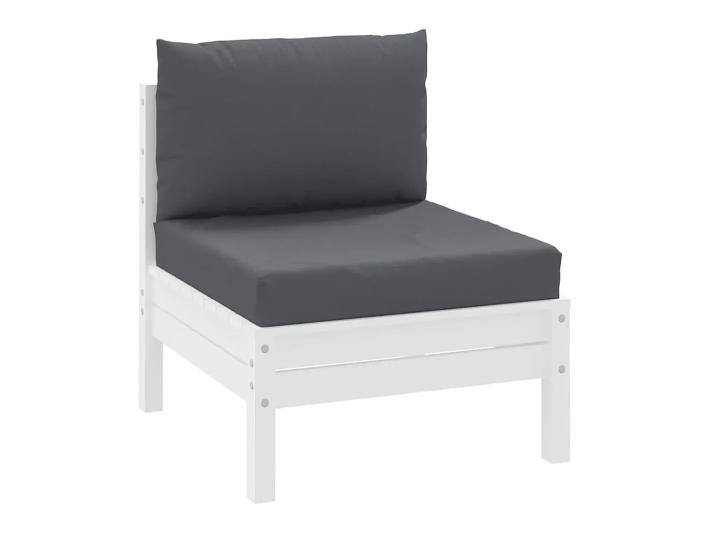 Online Cojines para palets 2 unidades tela ES374979 Gris antracita