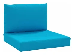 Cojines para palets 2 unidades tela Oxford claro ES812379 Azul Hot