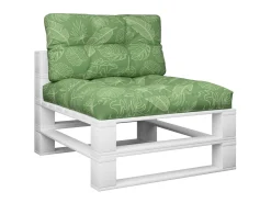 Ropa De Casa-Cojines para palets 2 unidades tela estampado de hojas ES207895 Verde