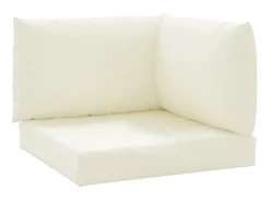Cojines para palets 3 unidades tela Oxford crema ES833473 Blanco Best