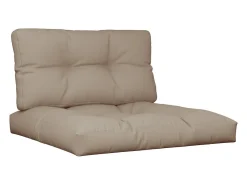 Clicnbuy Cojines para palets 2 unidades tela gris taupé Topo Hot