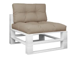Clicnbuy Cojines para palets 2 unidades tela gris taupé Topo Hot