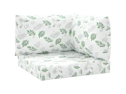 Ropa De Casa-Cojines para palets 3 unidades tela Oxford estampado de hojas ES897993 Verde