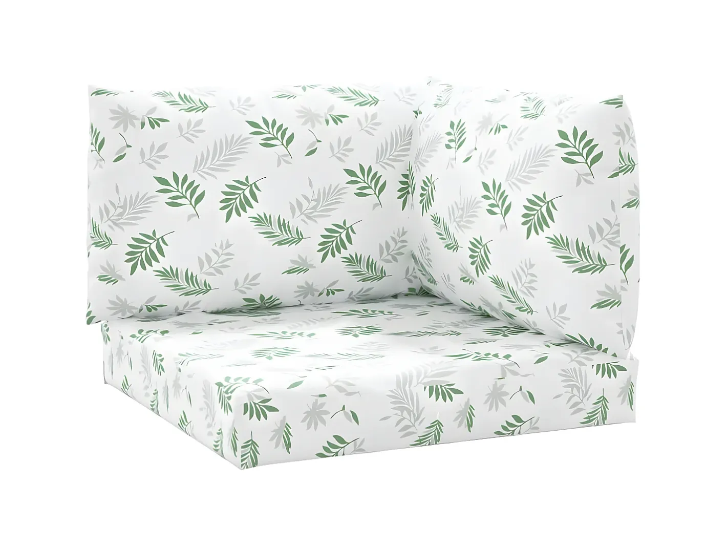 Ropa De Casa-Cojines para palets 3 unidades tela Oxford estampado de hojas ES897993 Verde