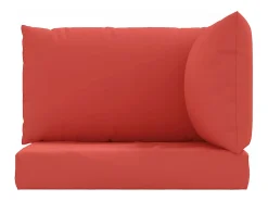 Clicnbuy Ropa De Casa-Cojines para palets 3 unidades tela Oxford Rojo