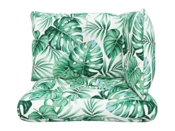 Ropa De Casa-Cojines para palets 3 unidades tela estampado de hojas ES852361 Verde