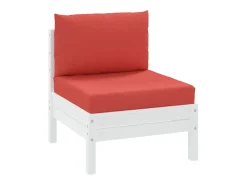 Outlet Cojines para palets 2 unidades tela Oxford ES496556 Rojo