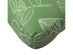 Clicnbuy Ropa De Casa-Cojines para palets 2 unidades tela estampado de hojas Verde