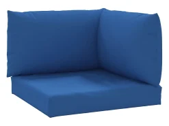 Clicnbuy Cojines para palets 3 unidades tela Oxford Azul Outlet