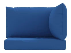 Clicnbuy Cojines para palets 3 unidades tela Oxford Azul Outlet