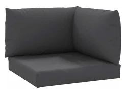 Clicnbuy Cojines para palets 3 unidades tela Oxford Gris antracita