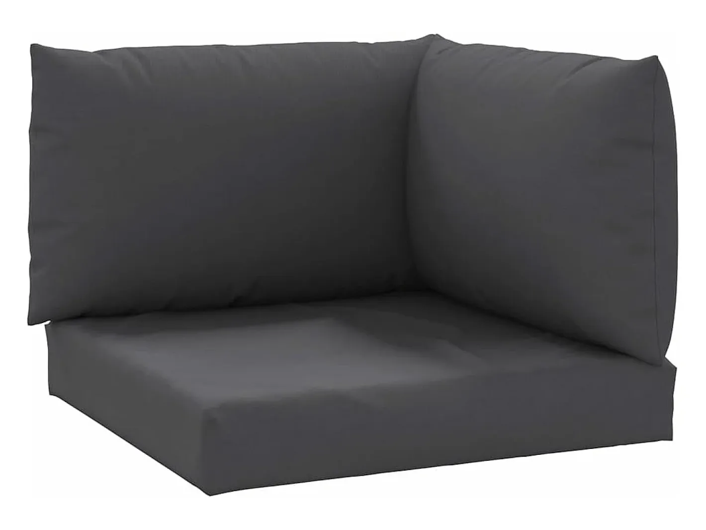 Clicnbuy Cojines para palets 3 unidades tela Oxford Gris antracita