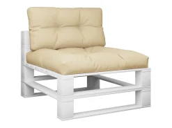 Cojines para palets 2 unidades tela ES286664 Beige Clearance