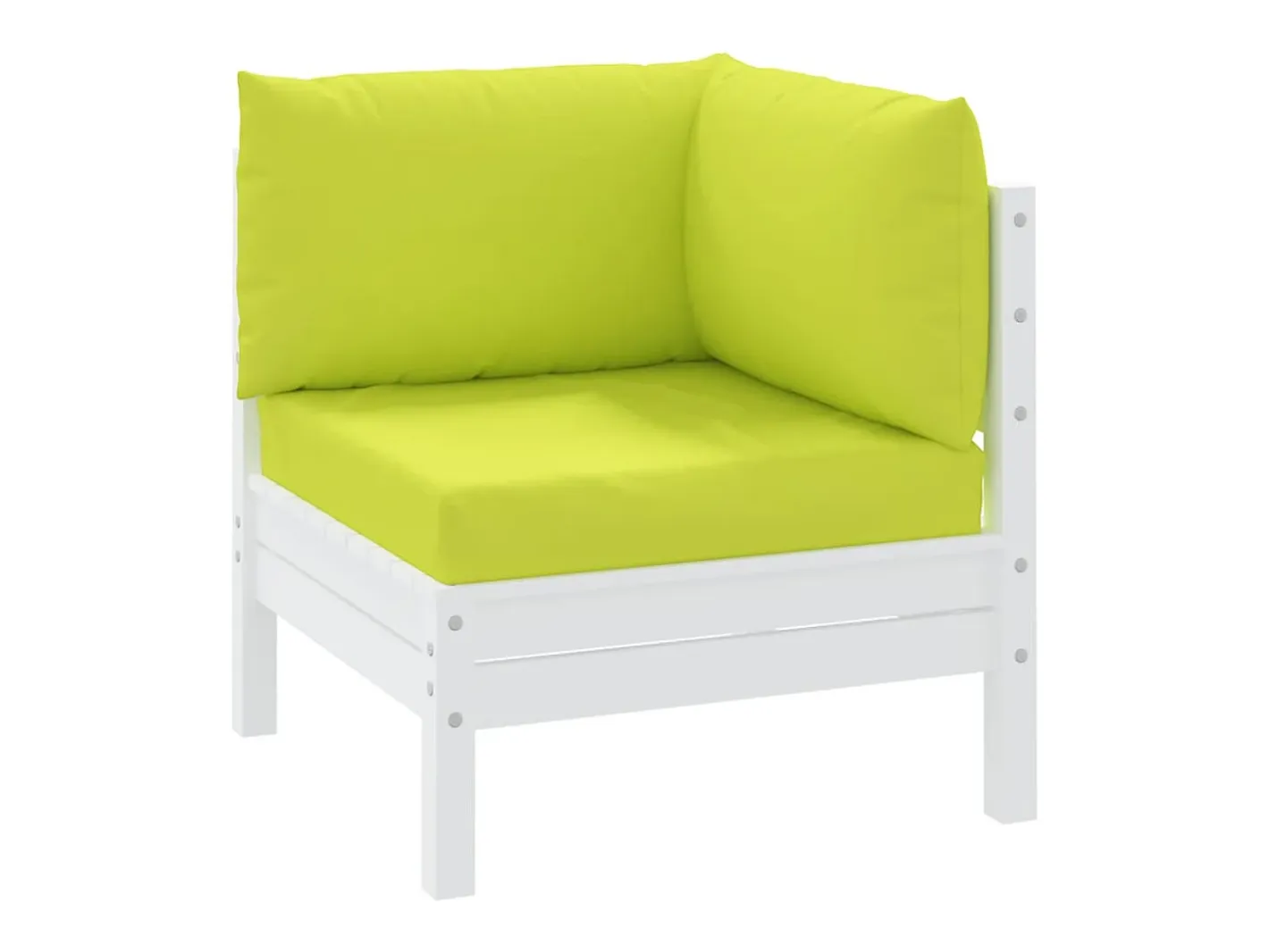 Cojines para palets 3 unidades tela Oxford claro ES532215 Verde
