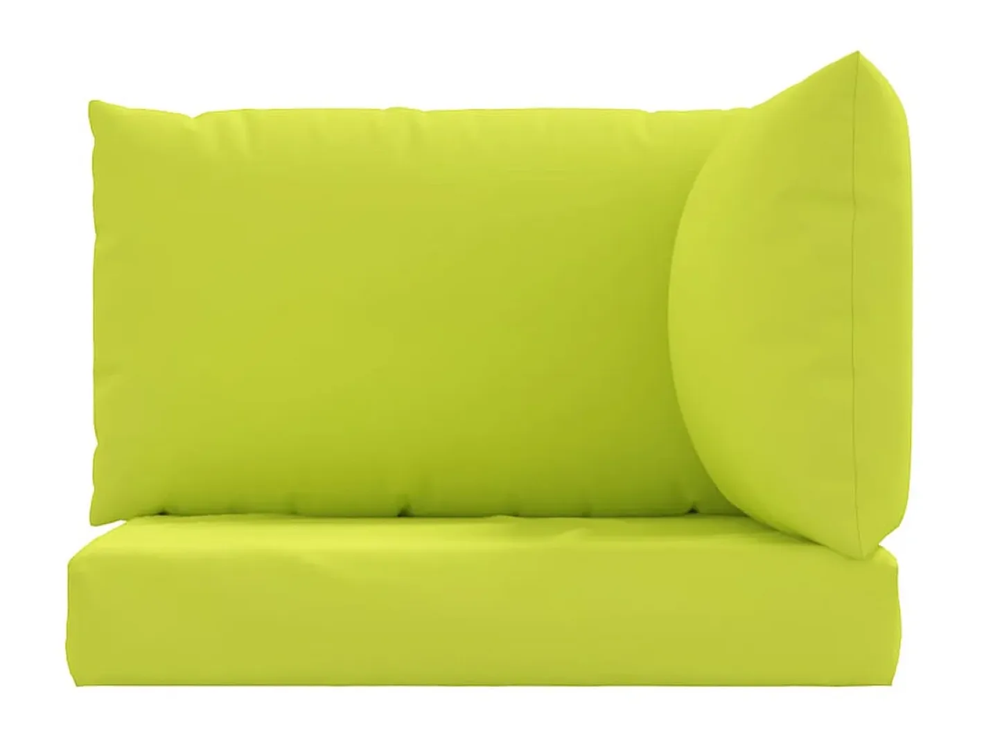 Cojines para palets 3 unidades tela Oxford claro ES532215 Verde
