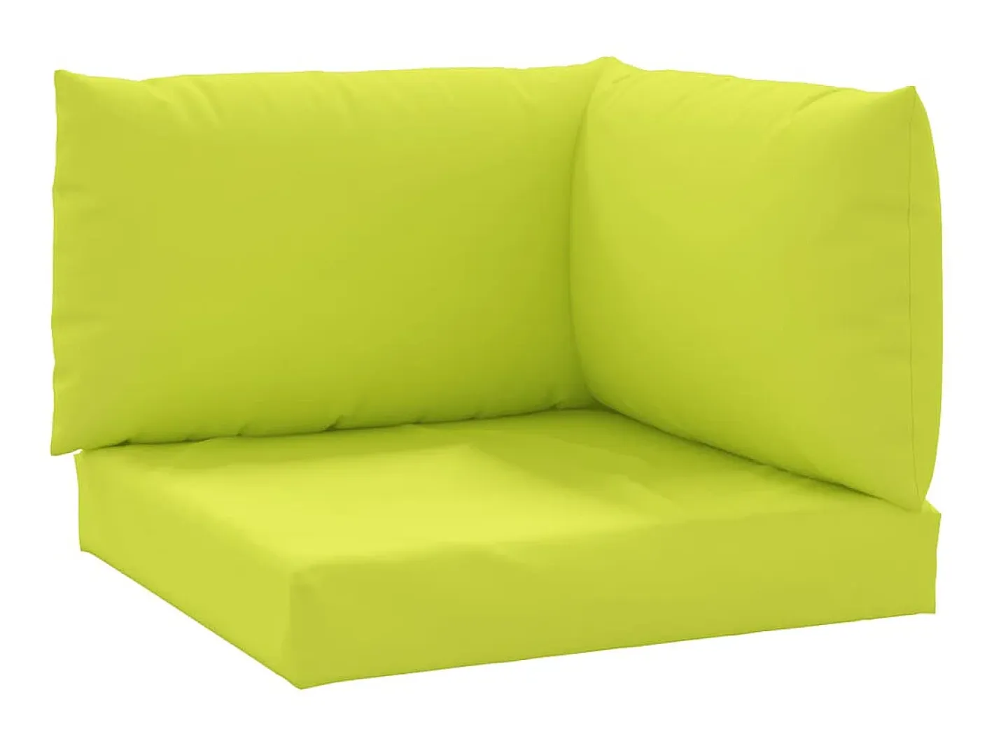 Cojines para palets 3 unidades tela Oxford claro ES532215 Verde