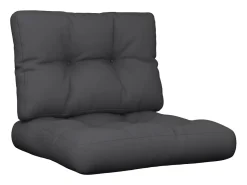 Cojines para palets 2 unidades tela ES570516 Negro New