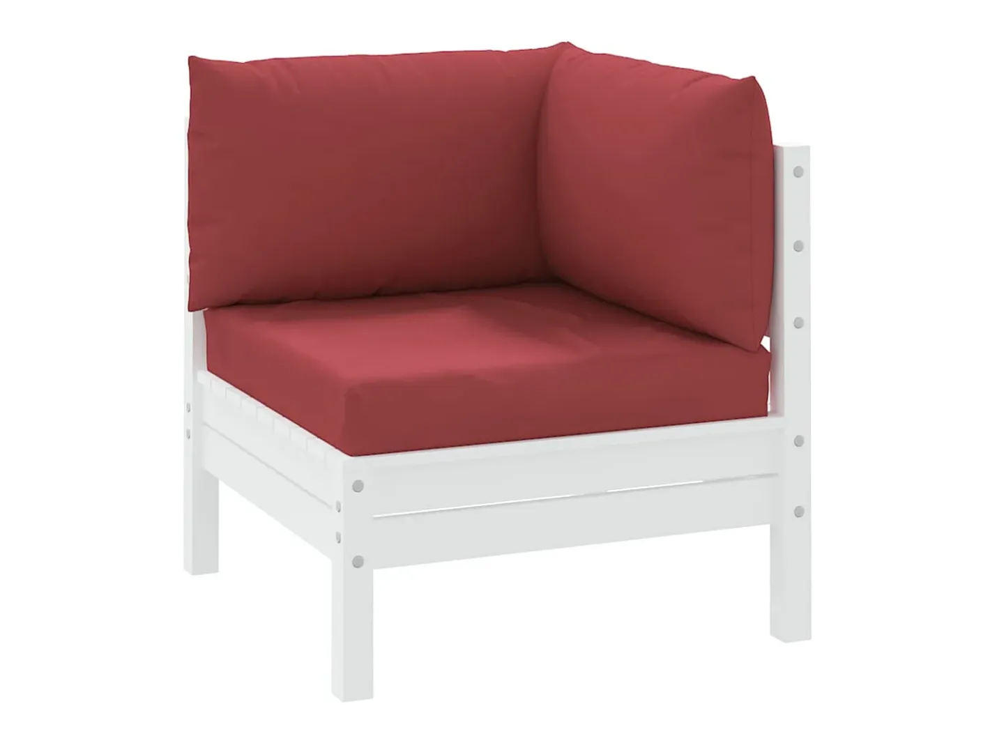 Best Cojines para palets 3 unidades tela Oxford tinto ES244231 Rojo