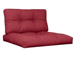 Cojines para palets 2 unidades tela tinto ES878884 Rojo