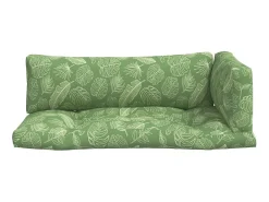 Cojines para palets 3 unidades tela Oxford estampado de hojas ES595488 Verde Sale