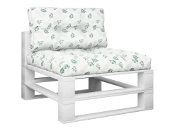 Ropa De Casa-Cojines para palets 2 unidades tela estampado de hojas ES949291 Verde