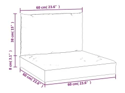 Discount Clicnbuy Cojines para palets 2 unidades tela Oxford claro Azul