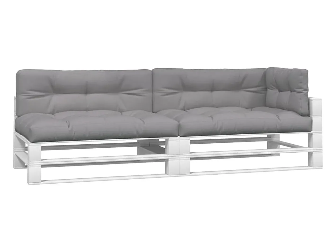 Clicnbuy Ropa De Casa-Cojines para palets 5 unidades tela Gris