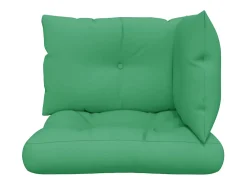 Clicnbuy Cojines para palets 3 unidades tela Verde