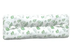Cojines para palés 5 piezas tela estampado de hojas ES395862 Verde New
