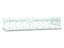 Cojines para palés 5 piezas tela estampado de hojas ES395862 Verde New