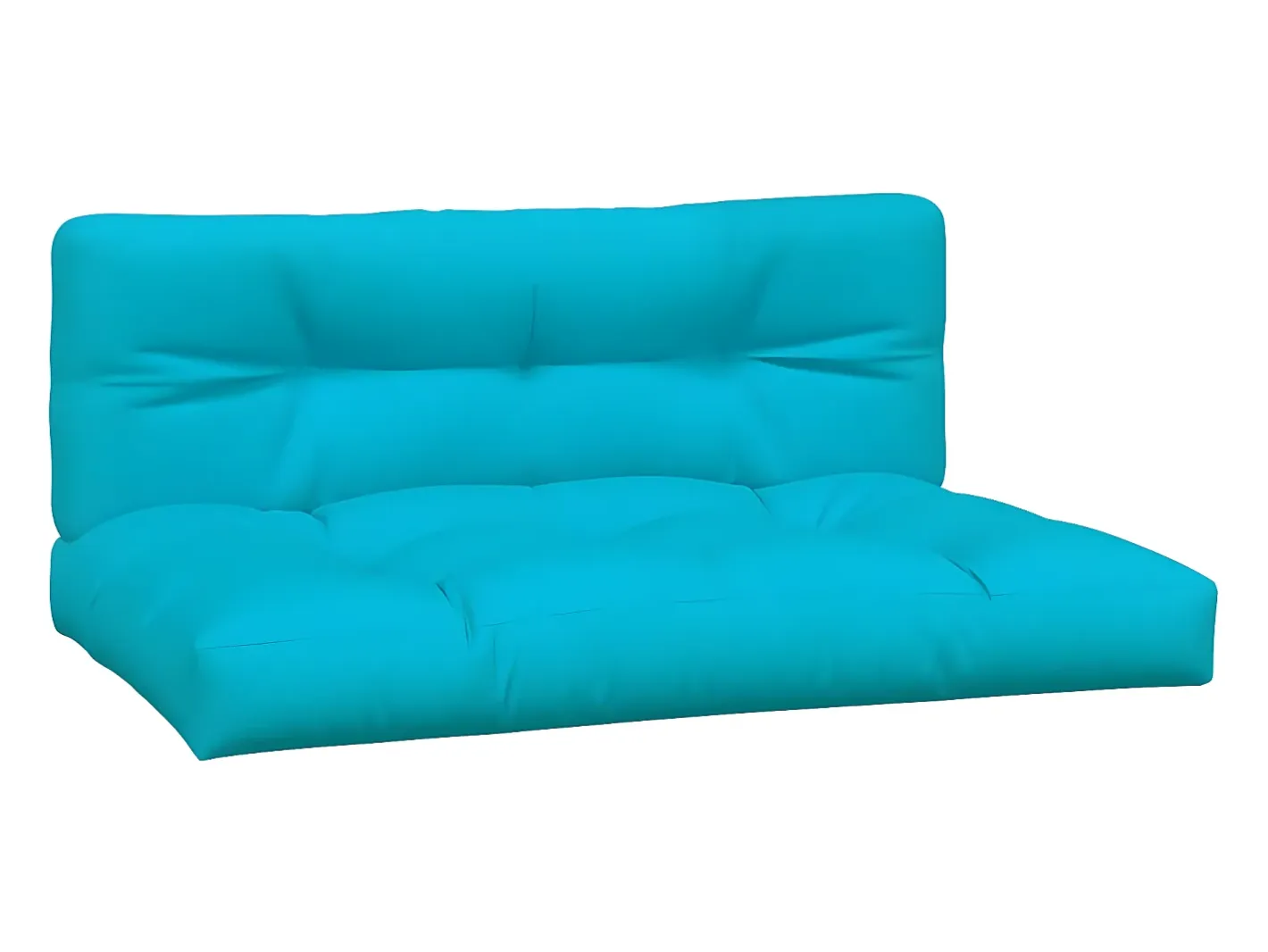 Ropa De Casa-Cojines para palés 2 piezas tela turquesa ES818358 Azul