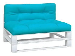 Ropa De Casa-Cojines para palés 2 piezas tela turquesa ES818358 Azul