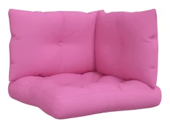 Ropa De Casa-Cojines para palés 3 piezas tela Oxford ES343280 Rosa