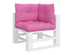 Ropa De Casa-Cojines para palés 3 piezas tela Oxford ES343280 Rosa
