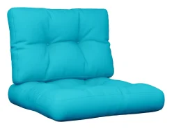 Clicnbuy Cojines para palés 2 piezas tela turquesa Azul turquesa Best