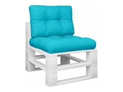 Clicnbuy Cojines para palés 2 piezas tela turquesa Azul turquesa Best