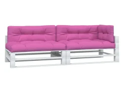 Clicnbuy Cojines para palés 5 piezas tela Rosa New