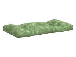 Clicnbuy Ropa De Casa-Cojines para palés 3 piezas tela Oxford estampado de hojas Verde