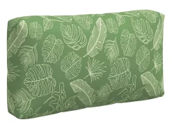 Clicnbuy Ropa De Casa-Cojines para palés 3 piezas tela Oxford estampado de hojas Verde