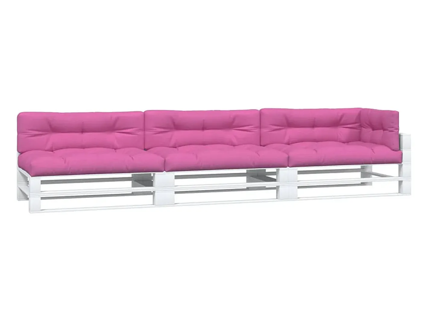 Discount Clicnbuy Cojines para palés 7 piezas tela Rosa
