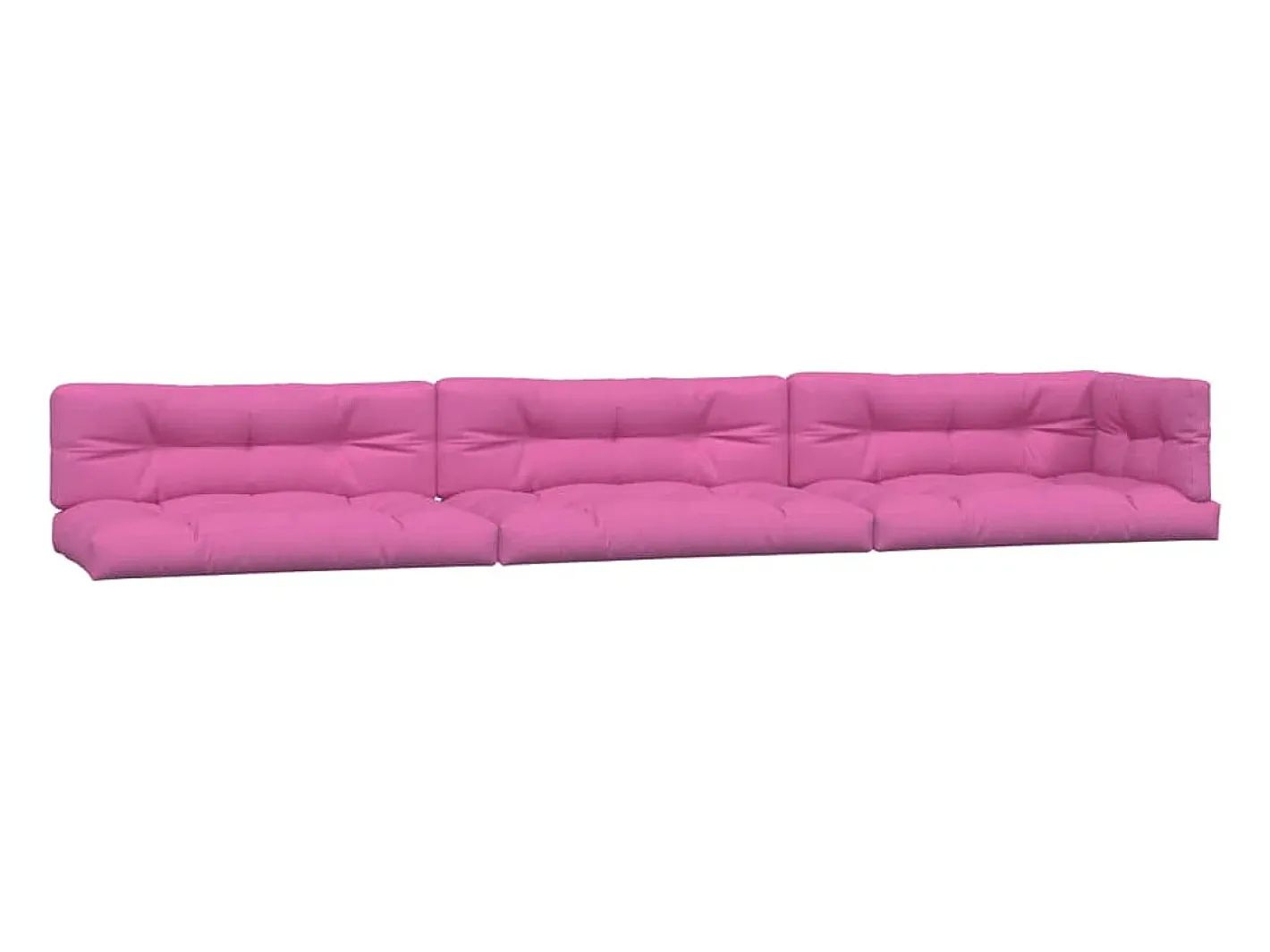 Discount Clicnbuy Cojines para palés 7 piezas tela Rosa