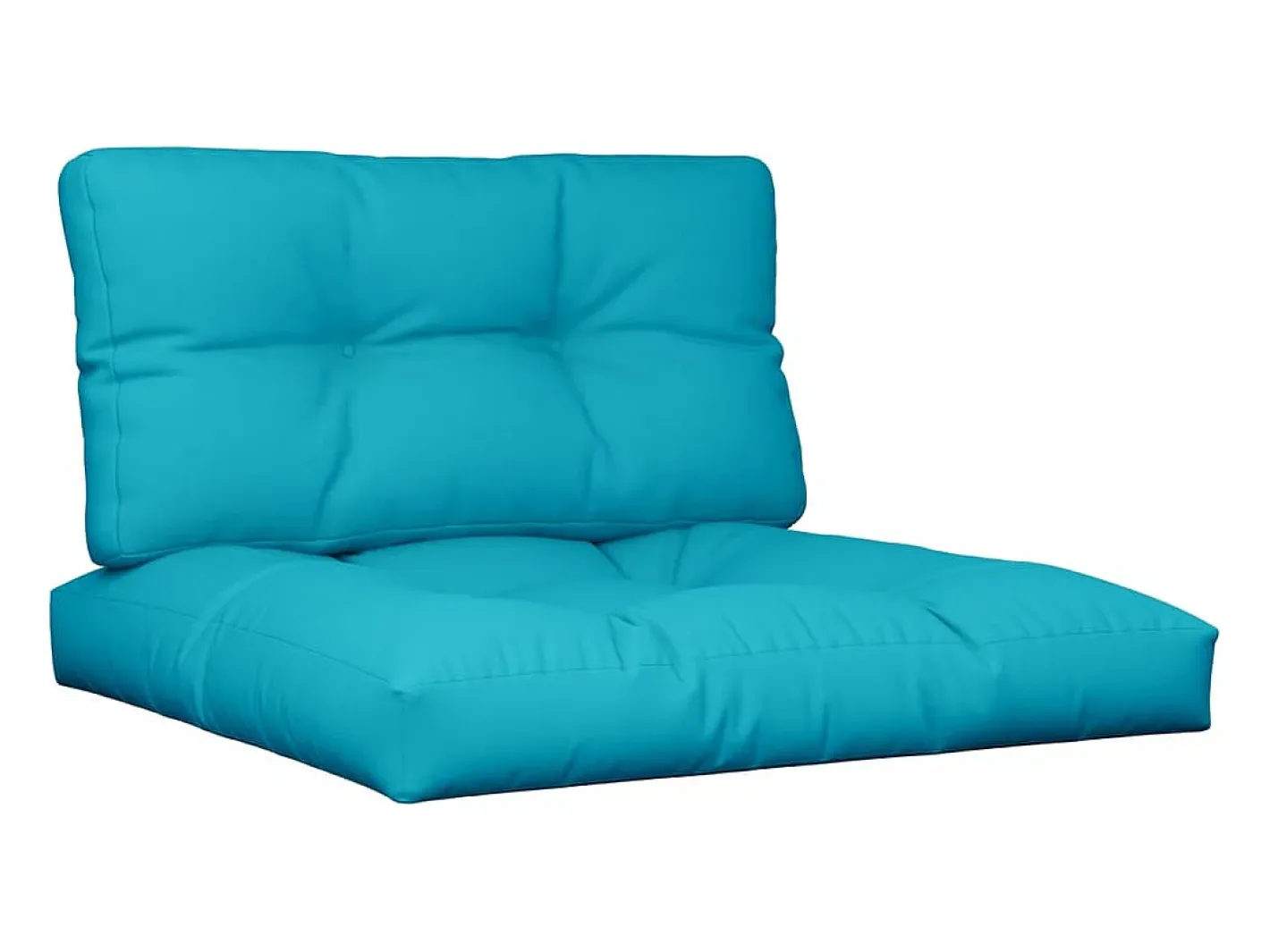 Ropa De Casa-Cojines para palés 2 piezas tela turquesa ES165971 Azul
